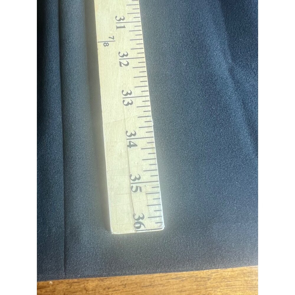 Calvin Klein Womens Black Crepe Ruffle Sleeve Sheath Dress  Size 8 - Picture 15 of 15